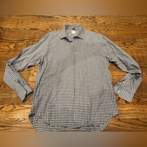 Culturata Men’s Tailored Fit Gingham Button-Down Shirt, Size XL (17.5 / 44)